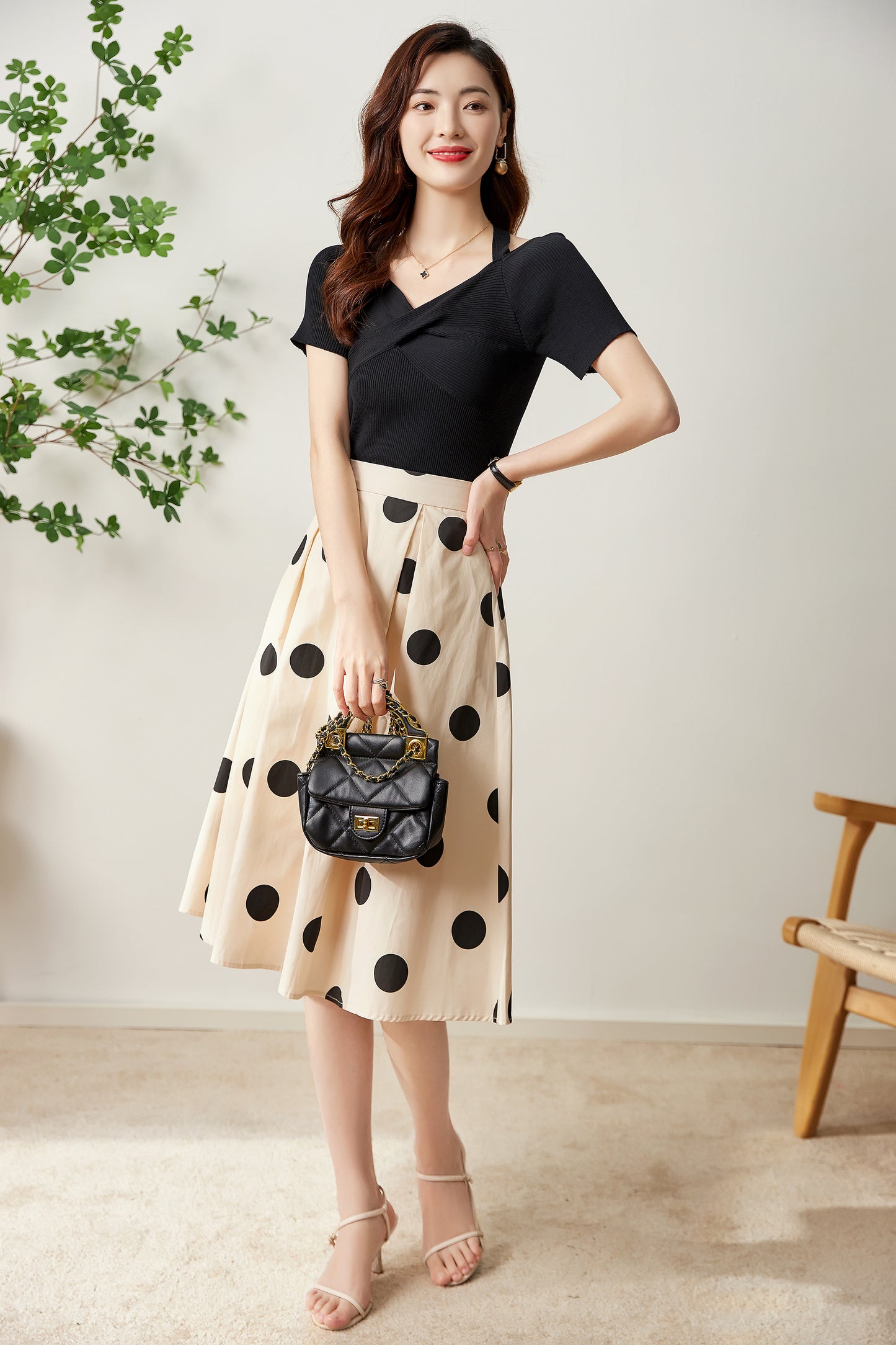 Eniko polkadot skirt