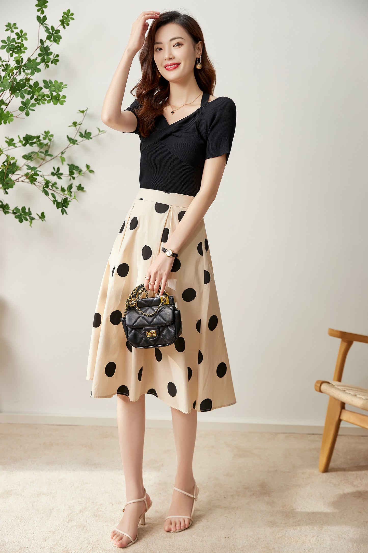 Eniko polkadot skirt