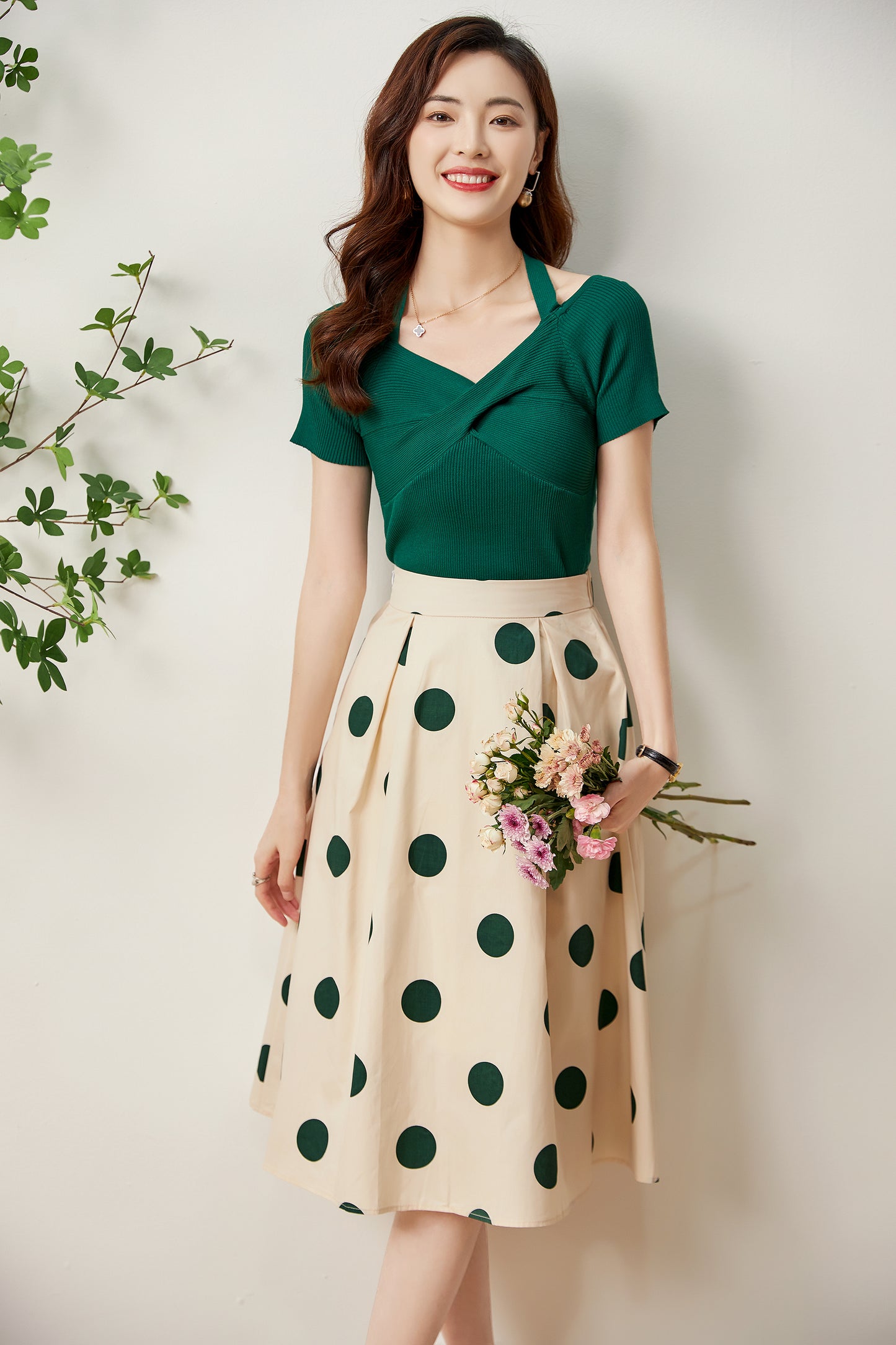 Eniko polkadot skirt