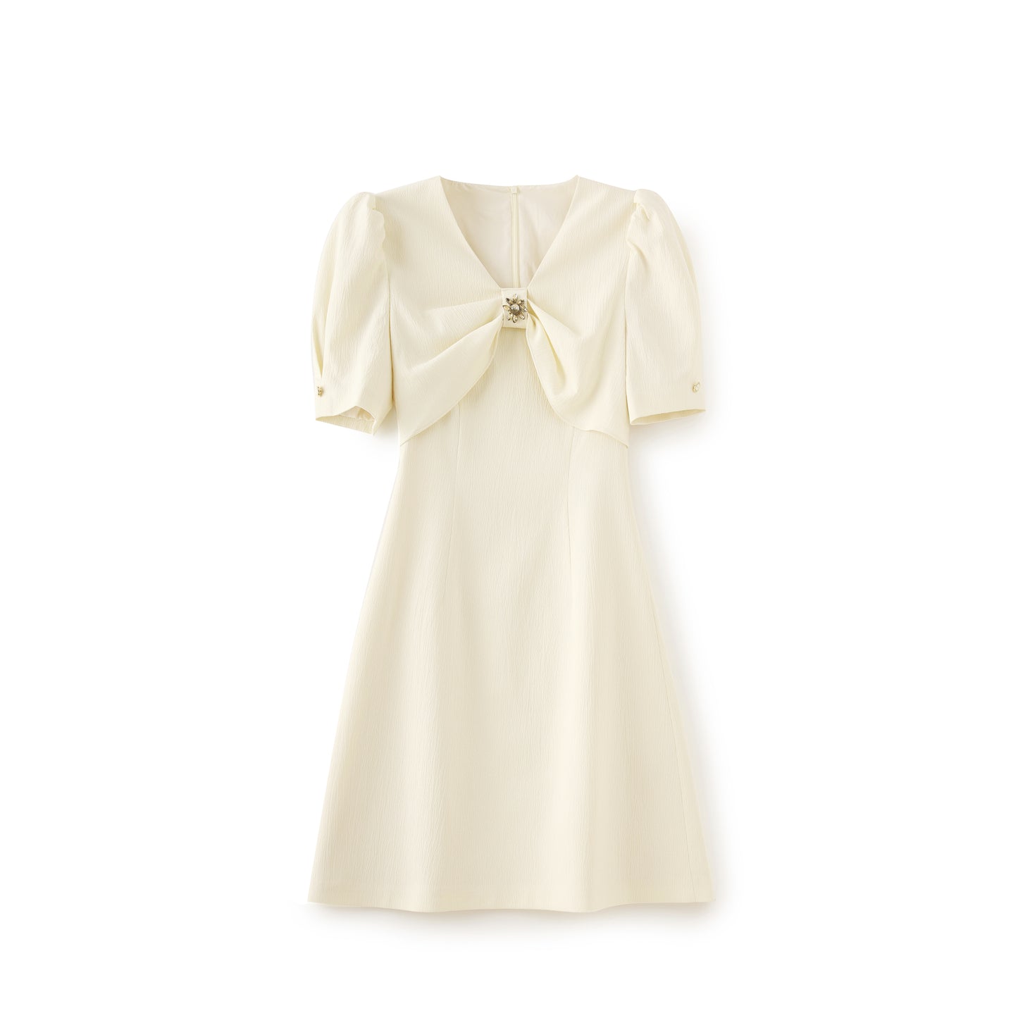 Corinne embossed jacquard mini dress