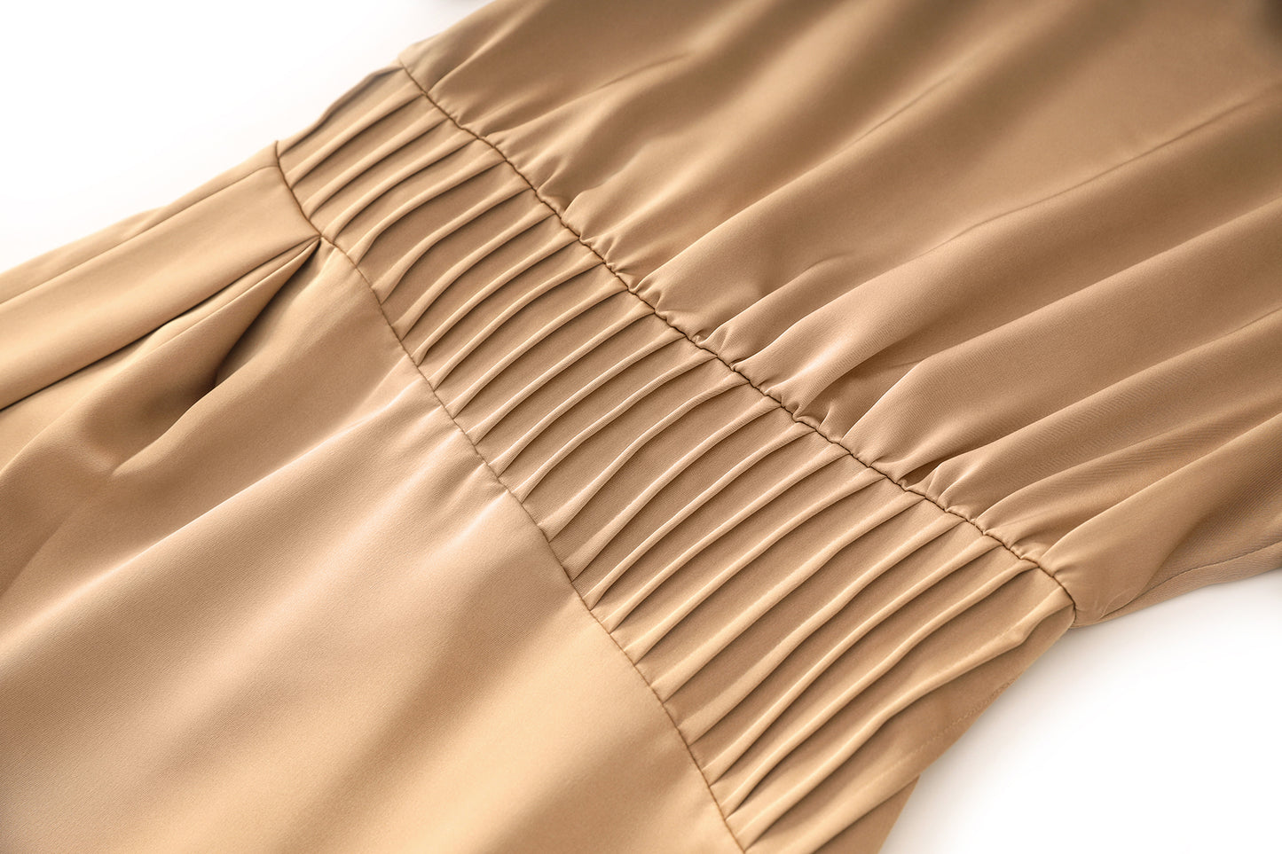 Ava wrapped sleeve dress with gathered elastic waist