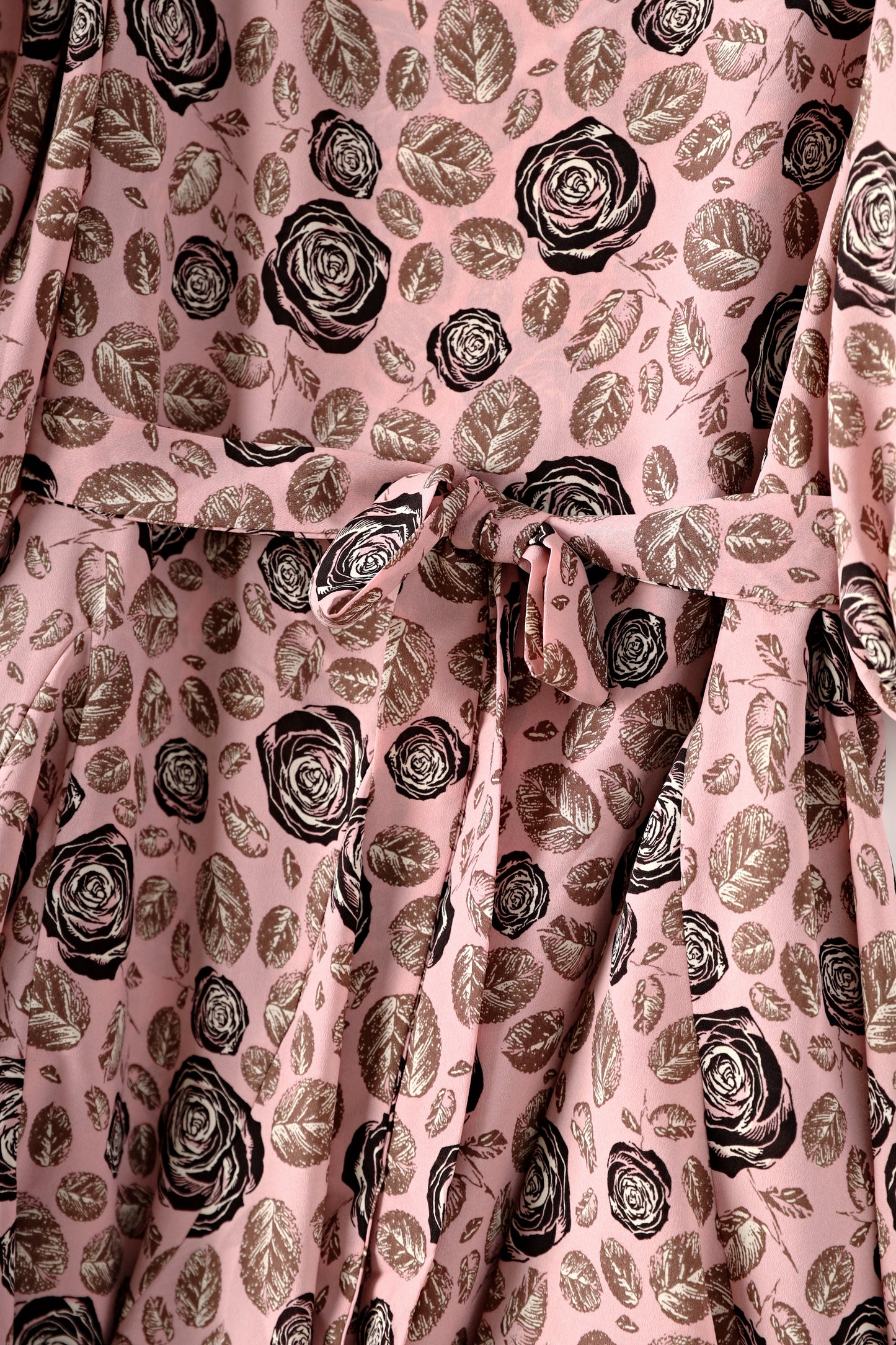 Imilia chiffon sash tie floral flare dress