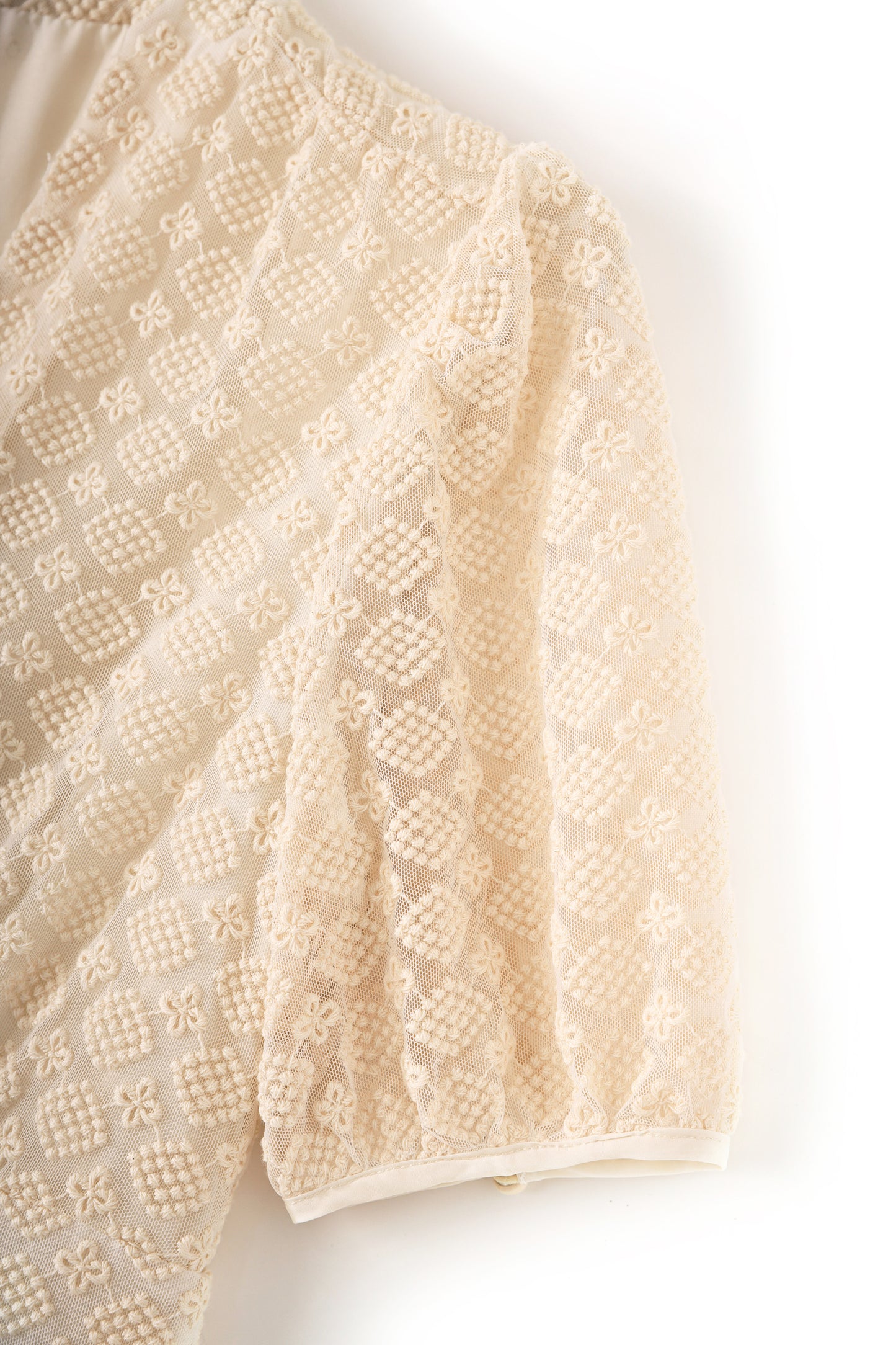 Elin embroidery mesh midi dress