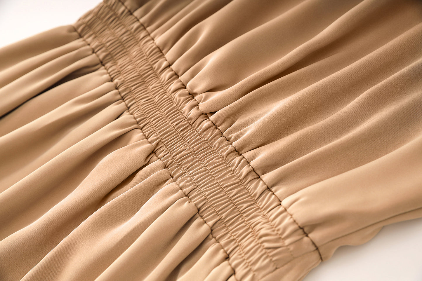 Ava wrapped sleeve dress with gathered elastic waist
