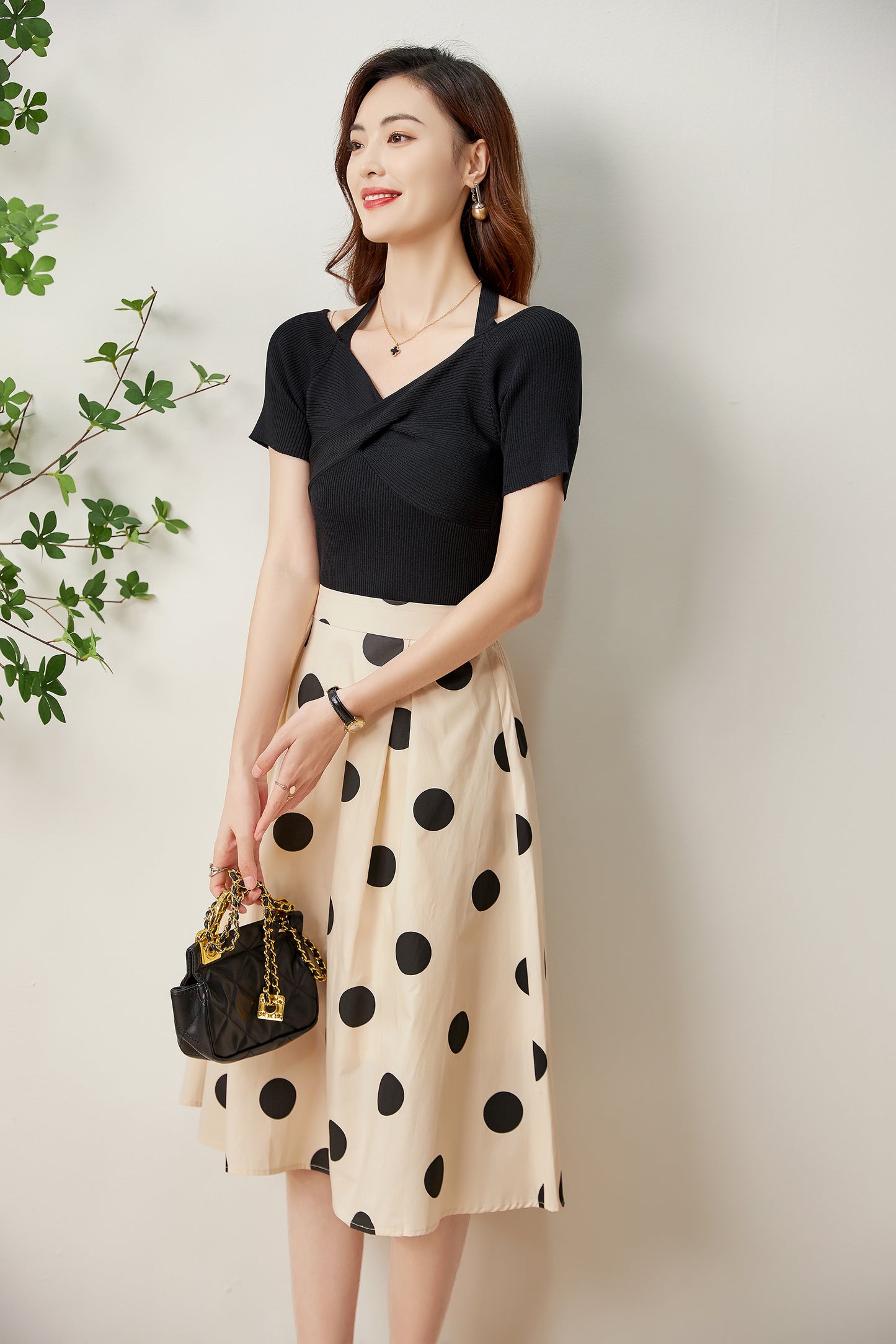 Eniko polkadot skirt