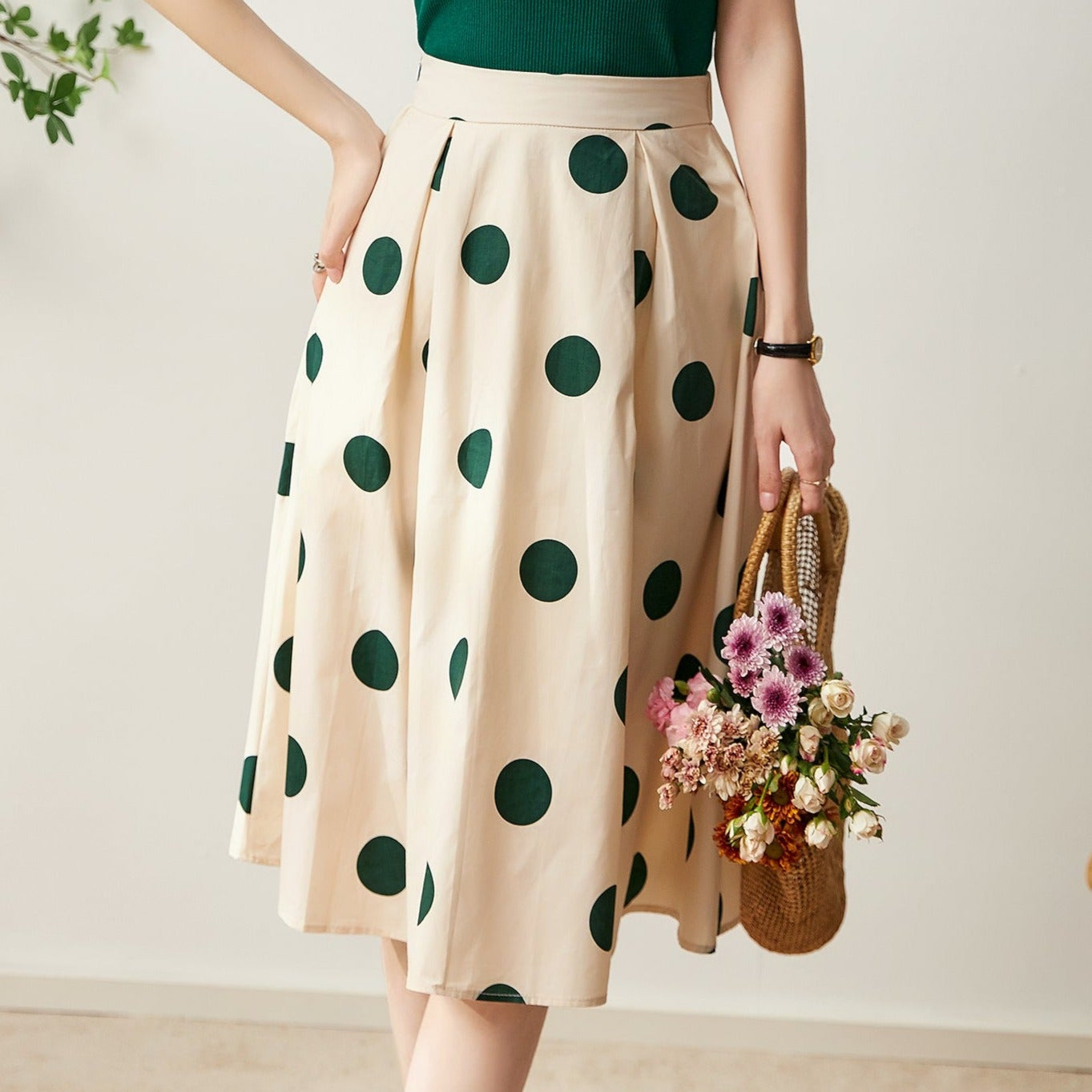 Eniko polkadot skirt