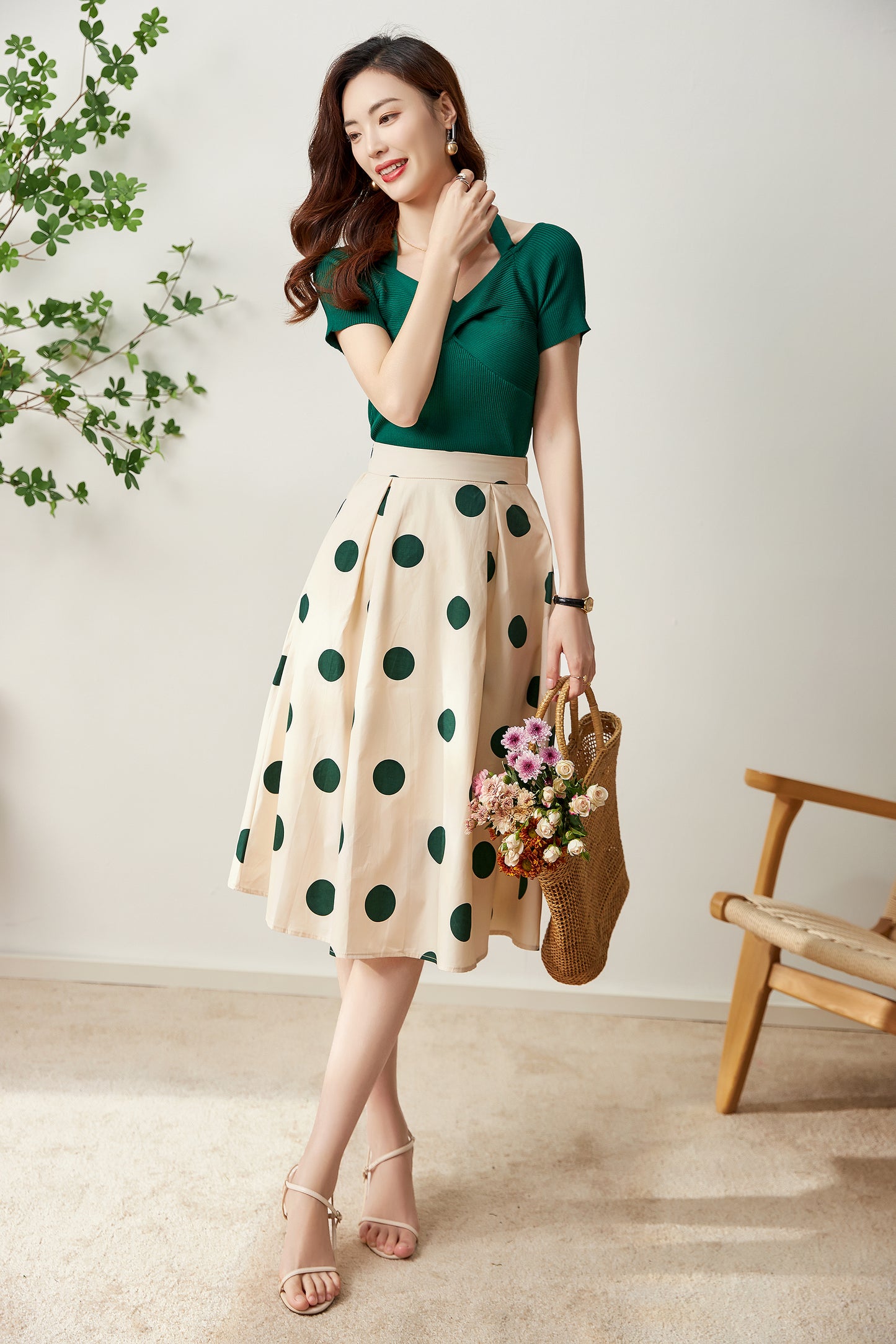 Eniko polkadot skirt