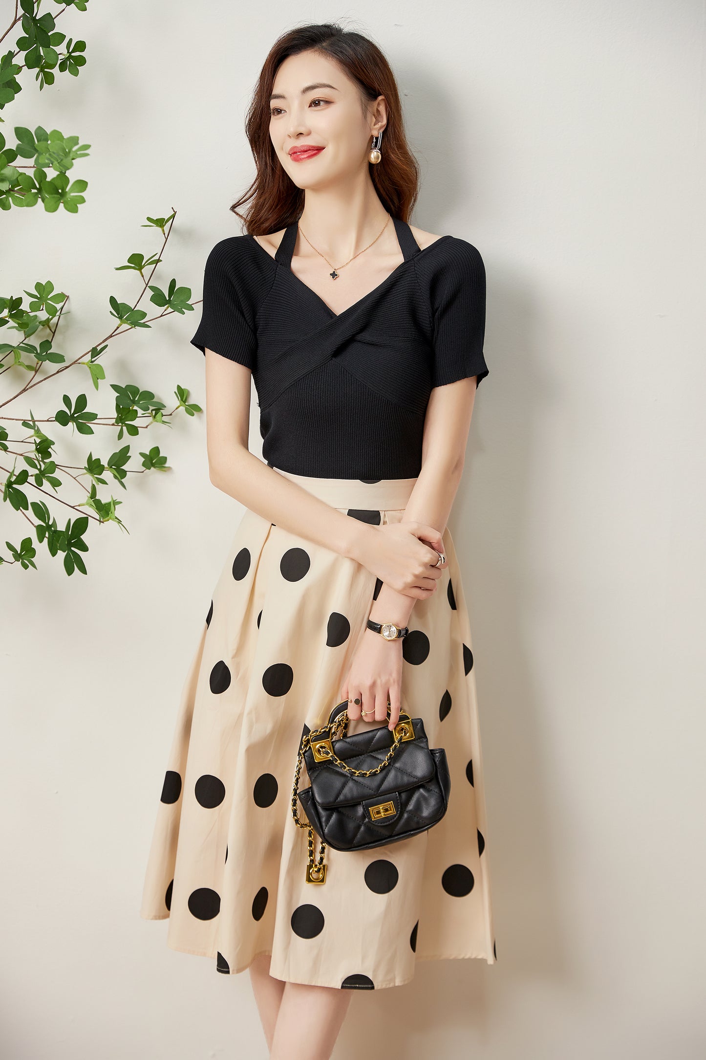 Eniko polkadot skirt