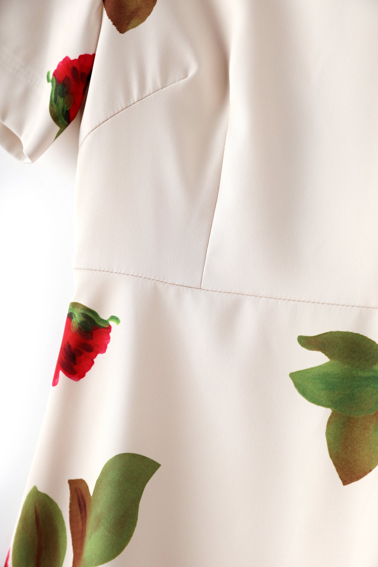Gisele satin printed floral dress