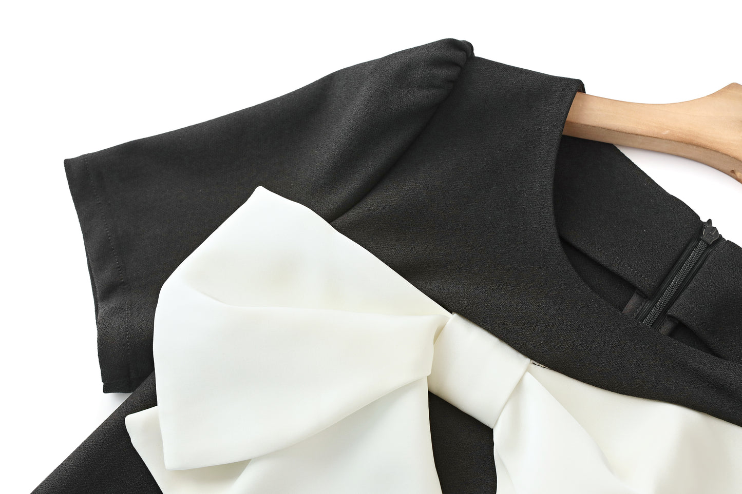 Bronya sleeve wrap front knot linen dress with side gathered waist