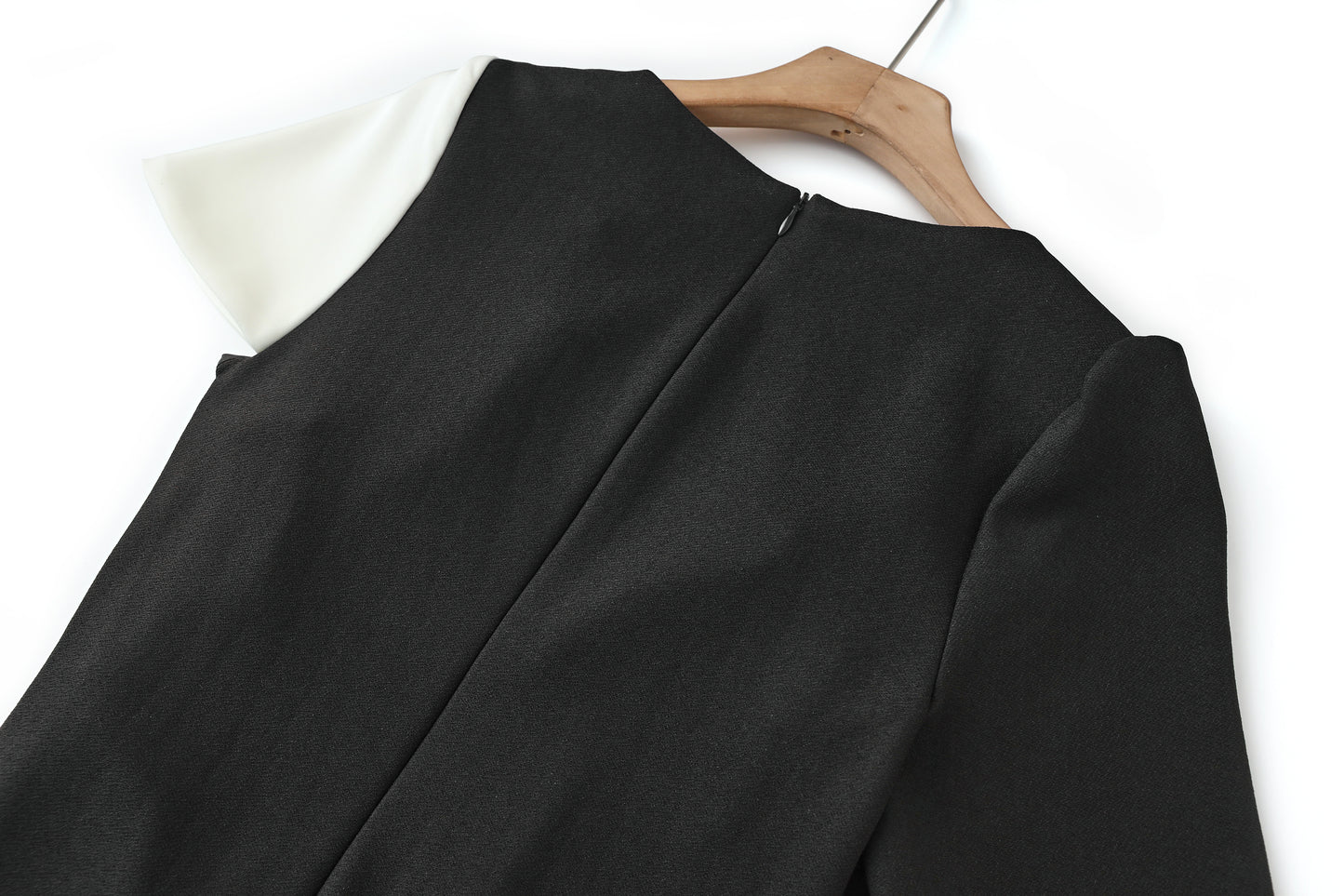 Bronya sleeve wrap front knot linen dress with side gathered waist