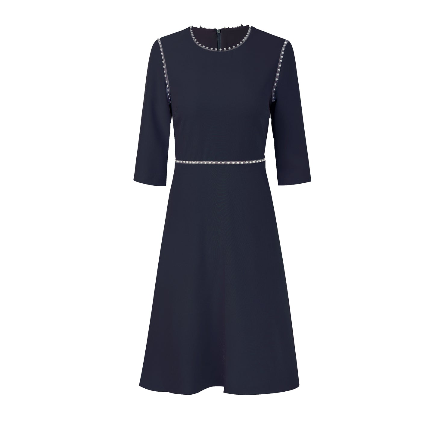 Nusa pearl laced hemp dress