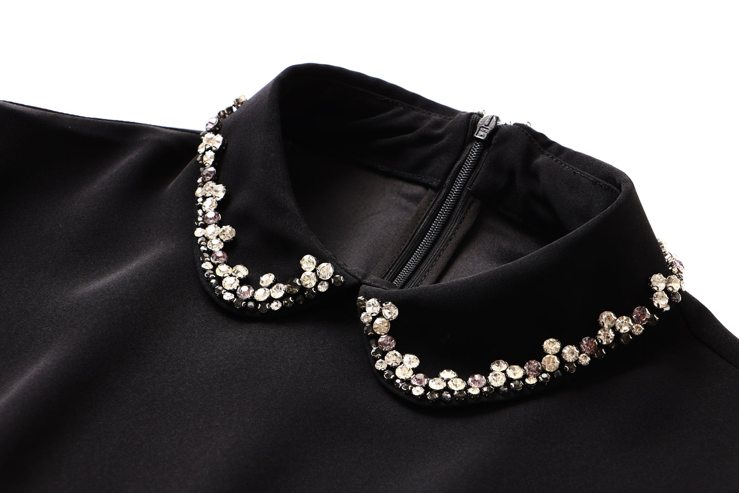 Laia crystal collar dress