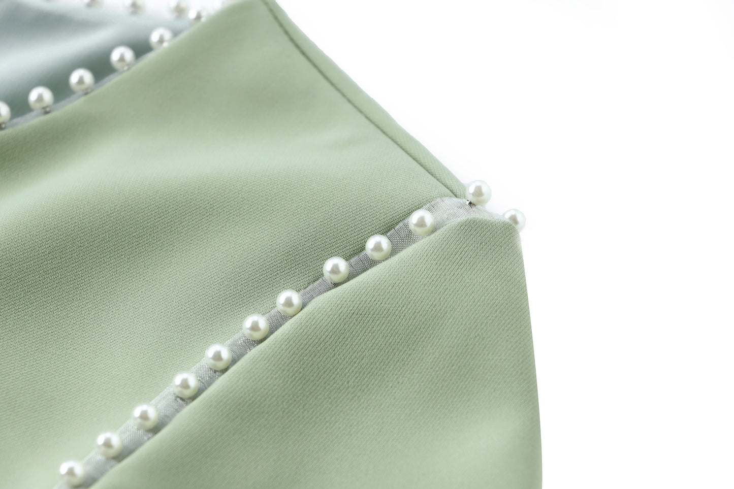 Nusa pearl laced hemp dress