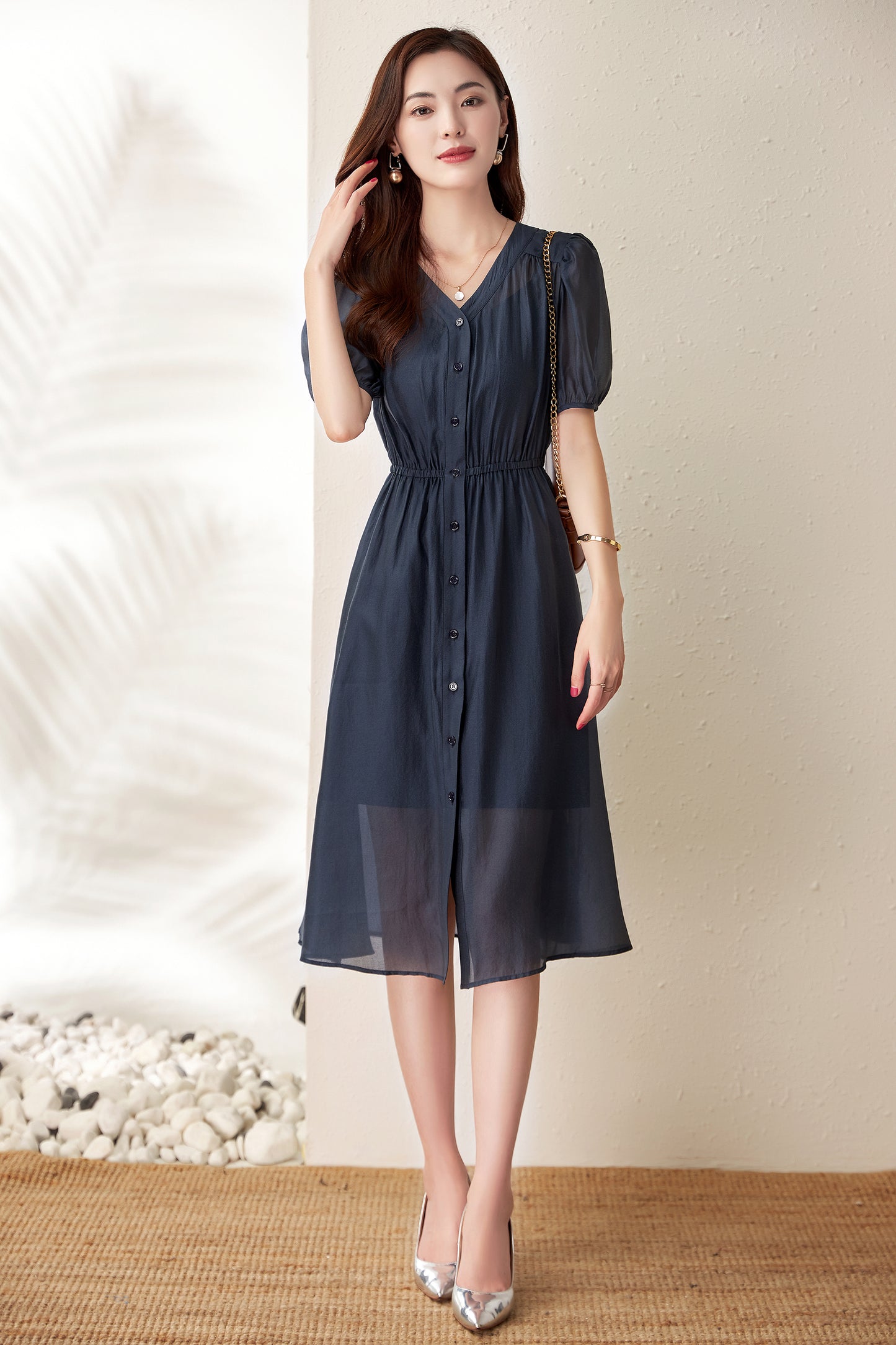 Aretha 2 piece elastic waist dress with inner strap dress
