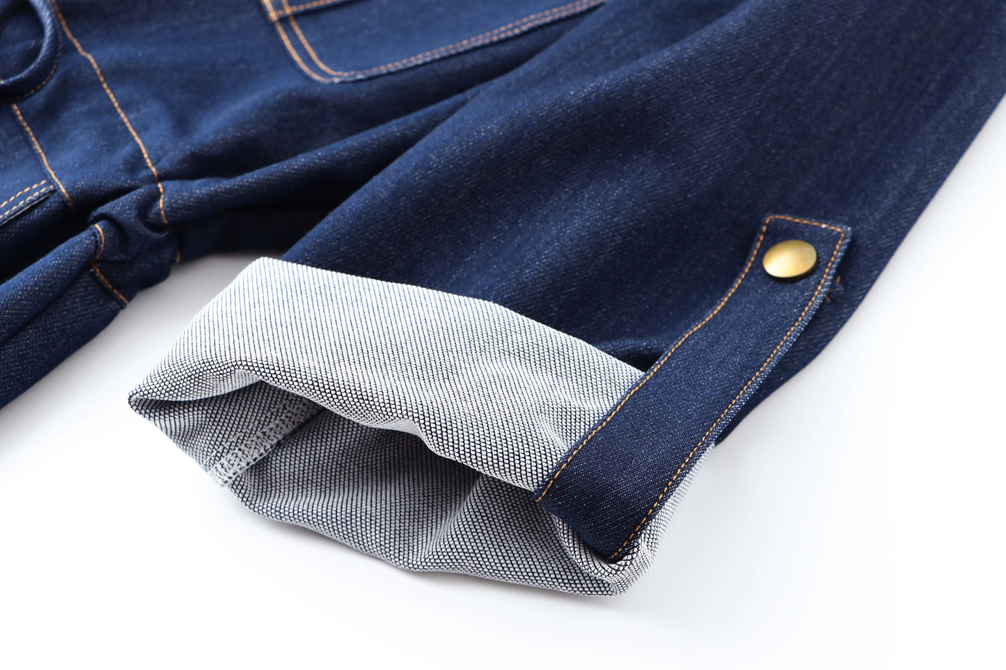 Oline denim dress with collar and pockets