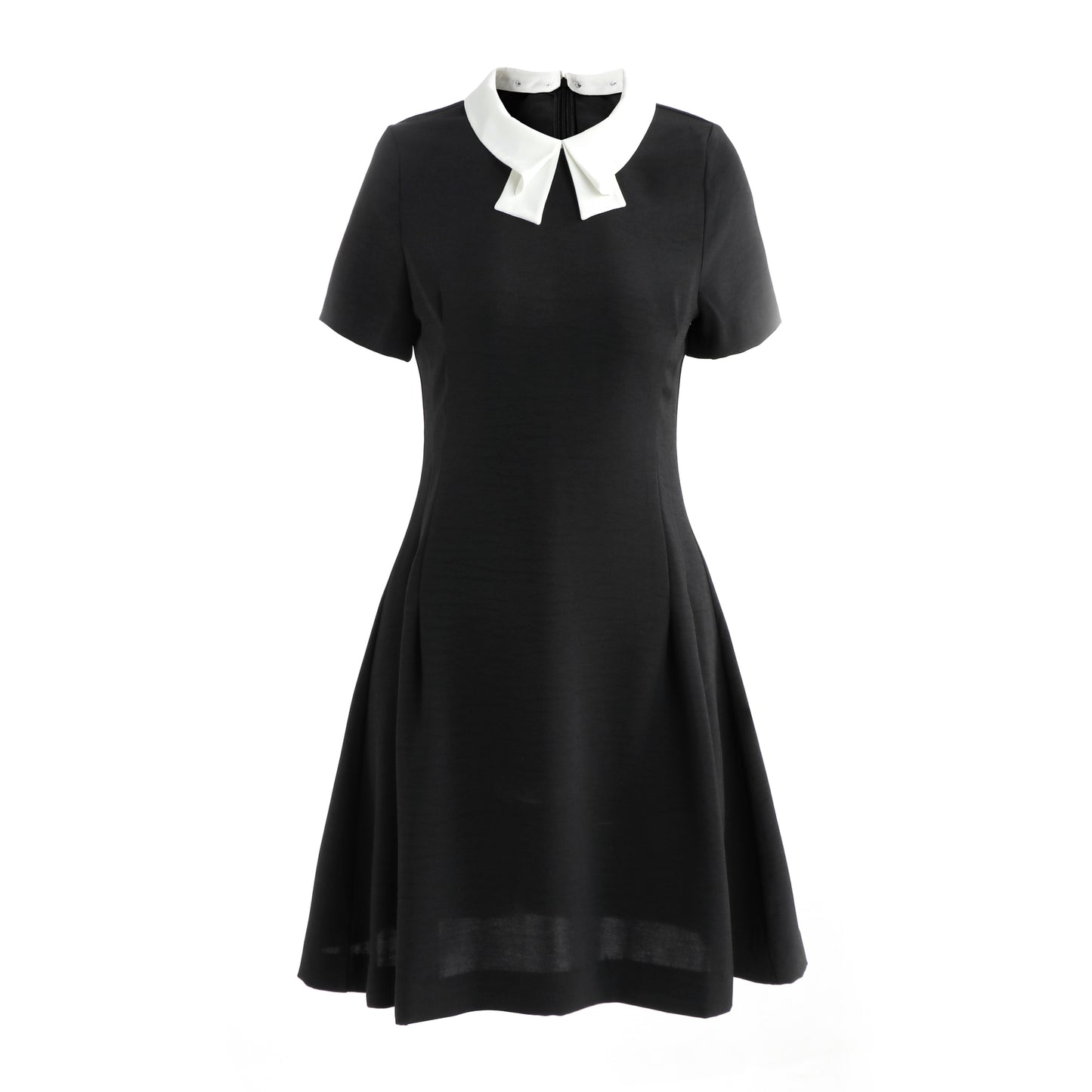 Cora ribbon contrast collar mini dress