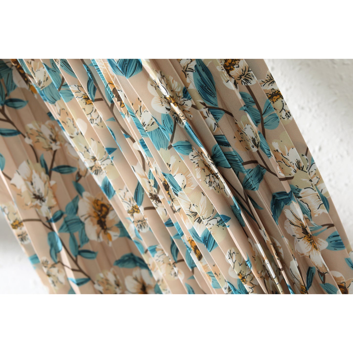 Cinzia Pleated floral skirt