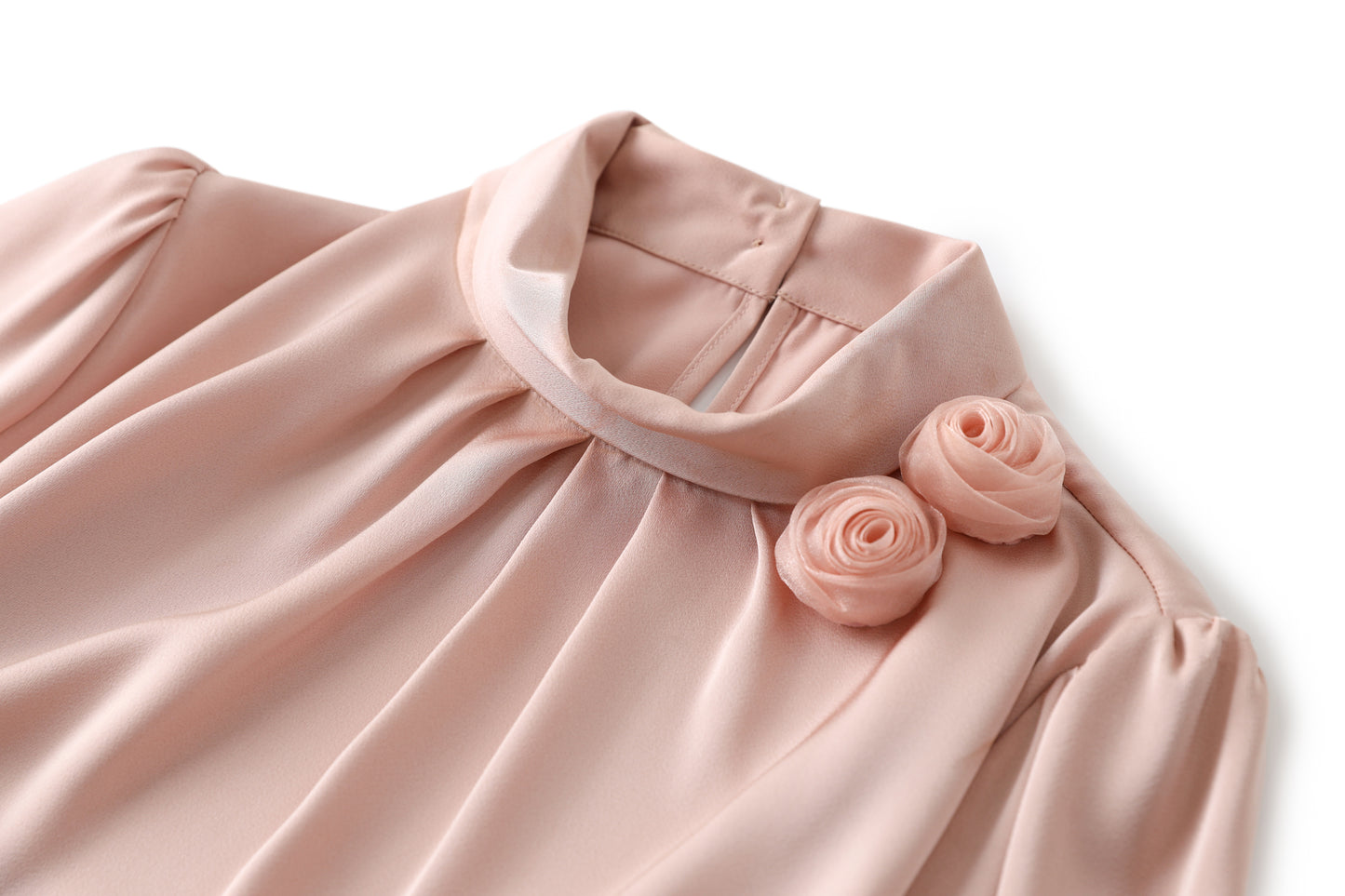 Ariana satin floral shirt