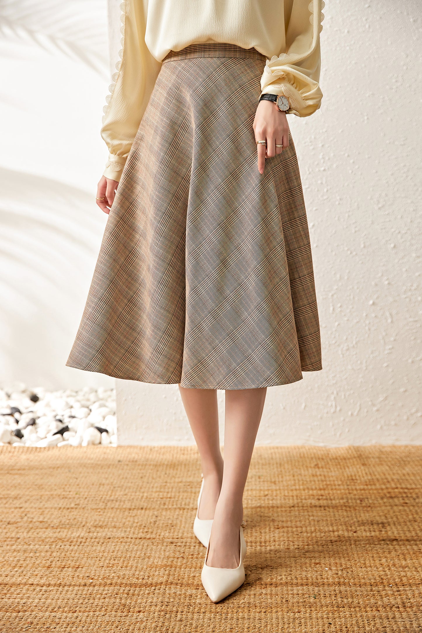 Mareike checkered skirt