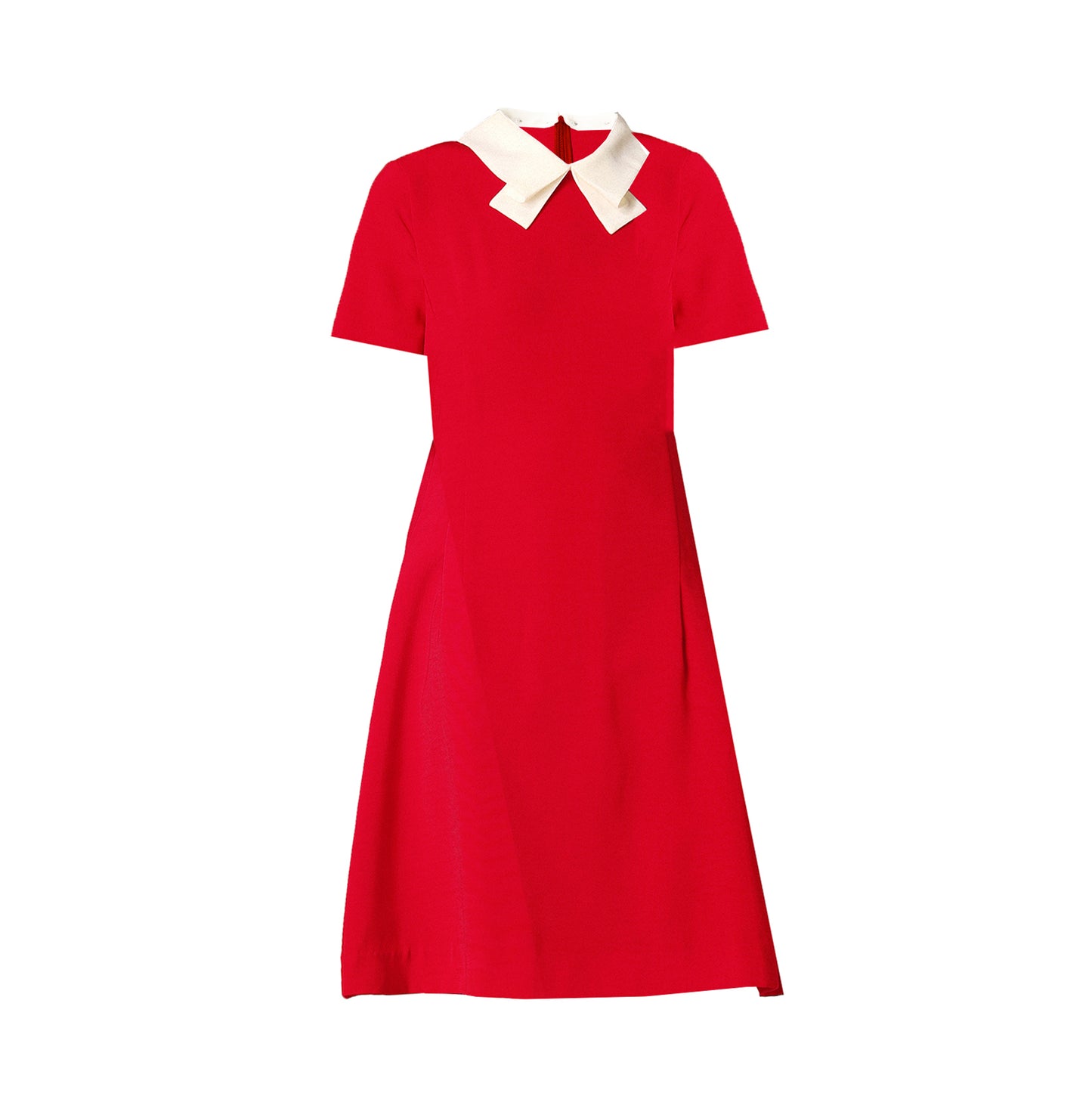 Cora ribbon contrast collar mini dress