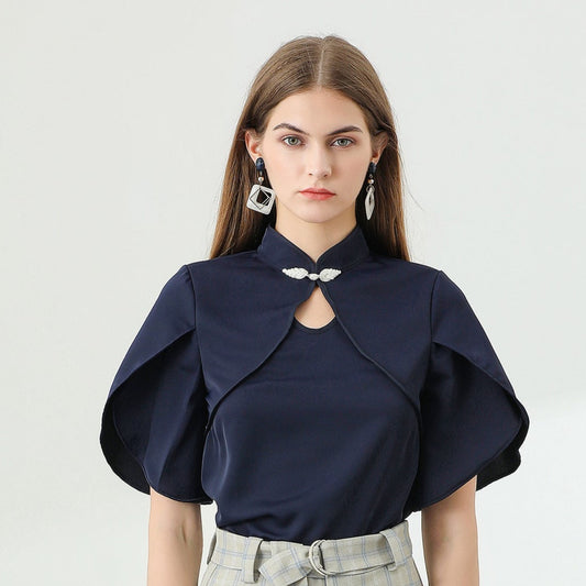 Willa puff sleeve keyhole blouse/shirt