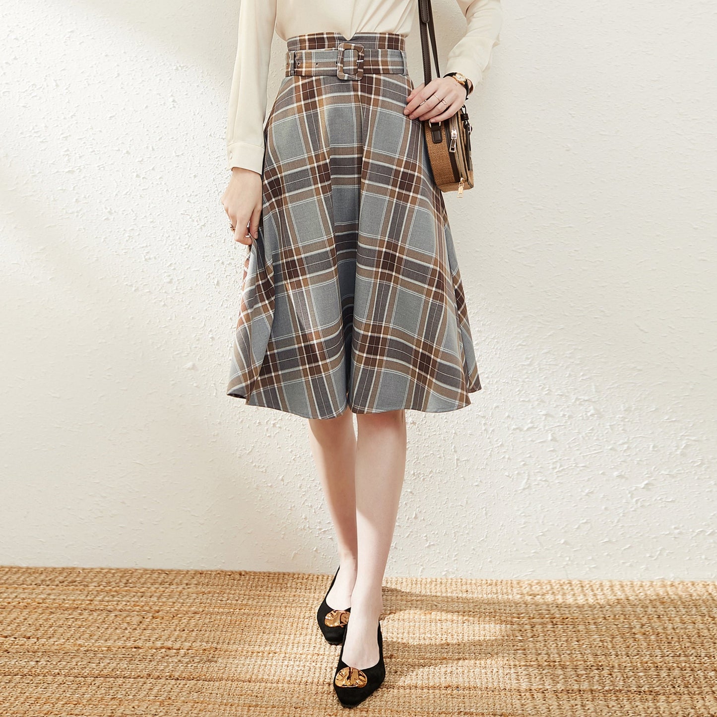 Brielle tartan skirt