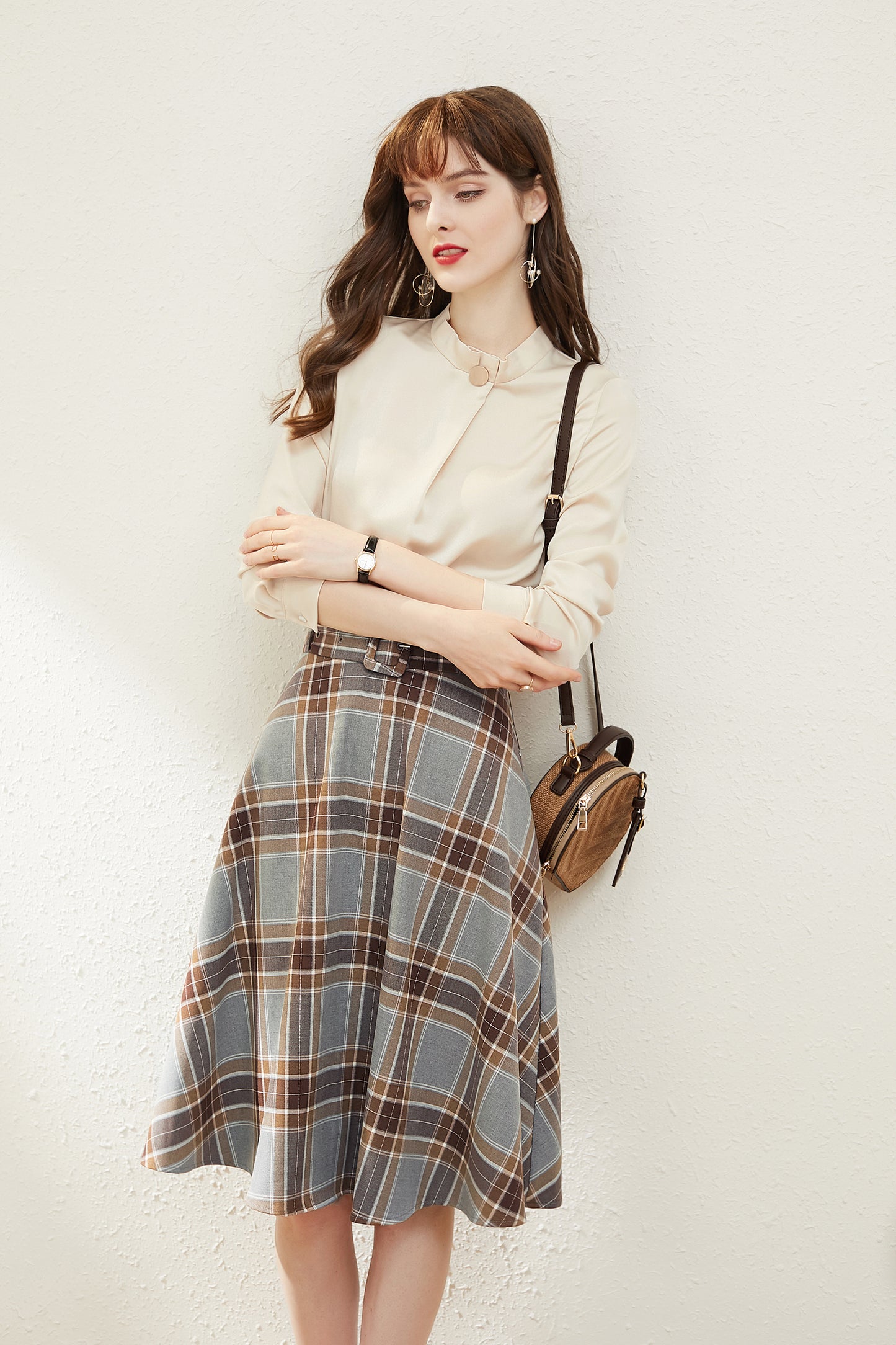 Brielle tartan skirt