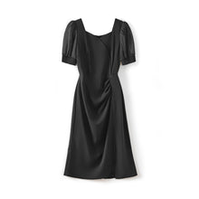 Load image into Gallery viewer, Mallory chiffon puff sleeve tulip dress
