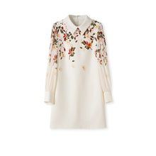 Load image into Gallery viewer, Malena printed floral collar chiffon dress
