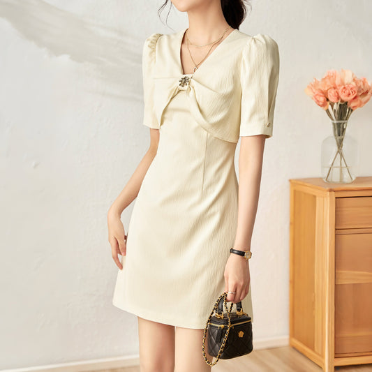 Corinne embossed jacquard mini dress