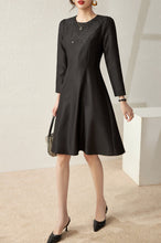 Load image into Gallery viewer, Chiara crystal beaded silk dress
