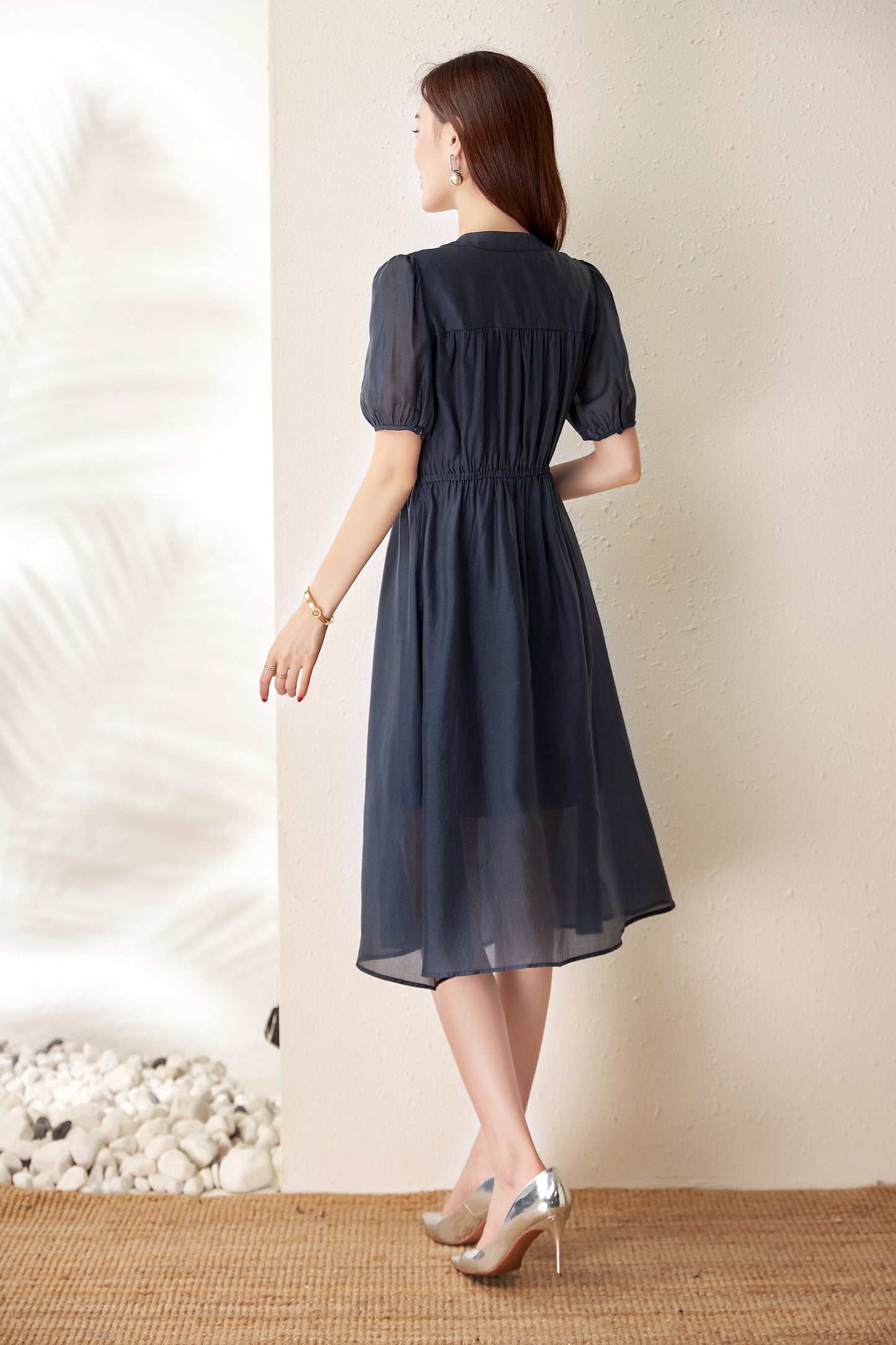 Aretha 2 piece elastic waist dress with inner strap dress