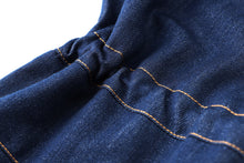 Load image into Gallery viewer, Oline denim dress with collar and pockets

