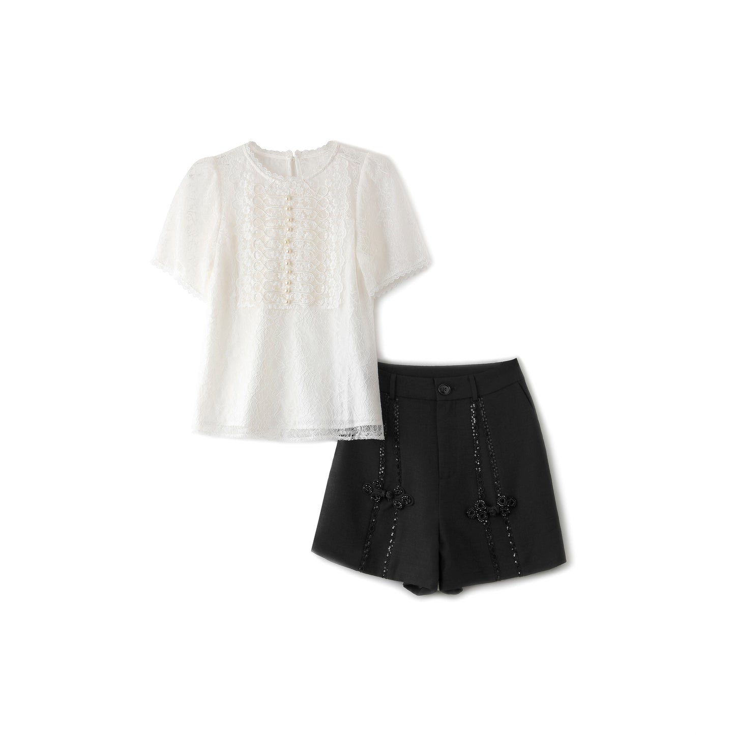 Malin lace top with shorts