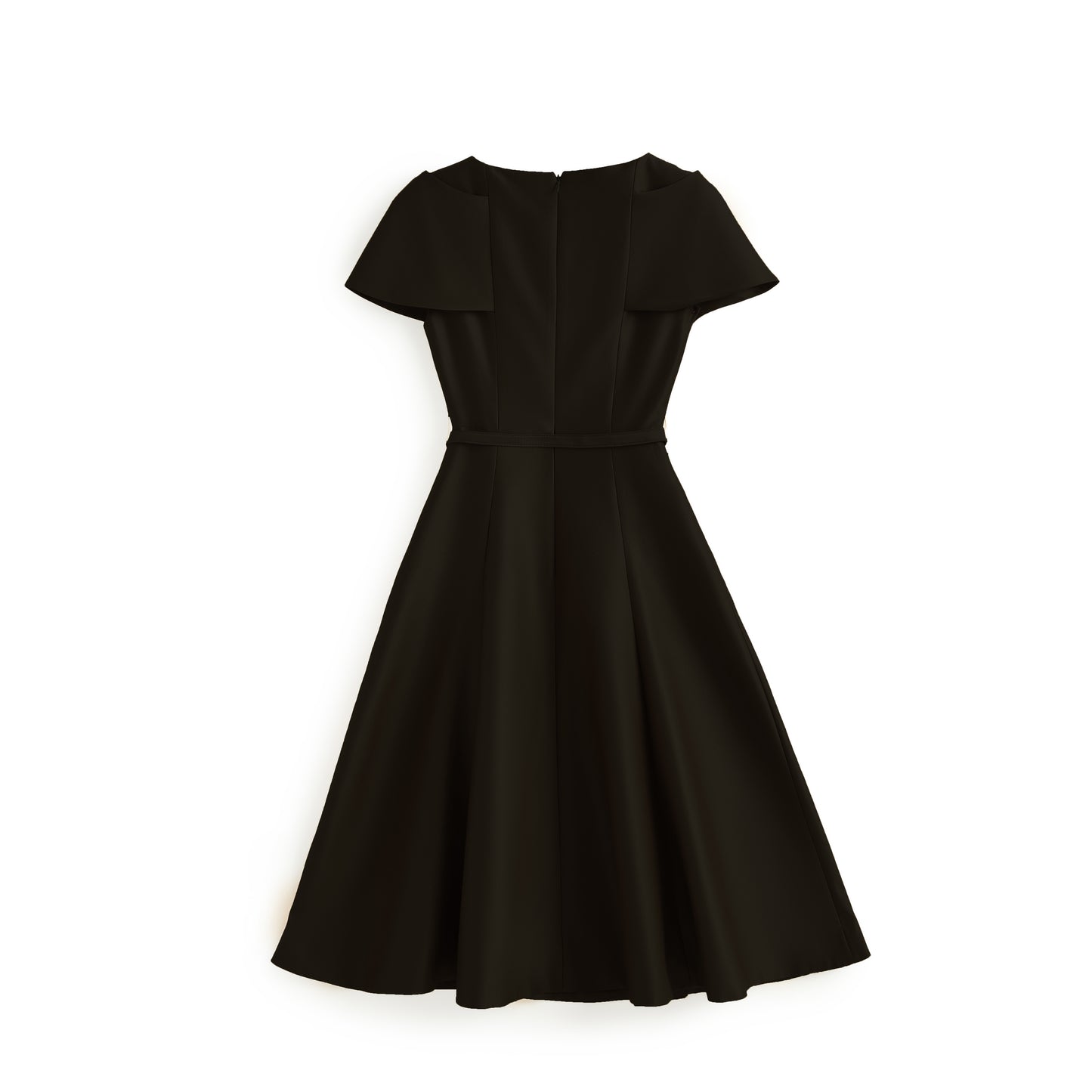 Talia surplice belt dress