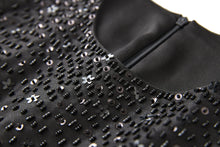 Load image into Gallery viewer, Chiara crystal beaded silk dress
