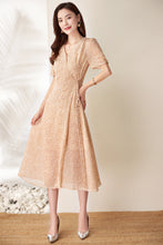 Load image into Gallery viewer, Brisa side knot printed georgette dress
