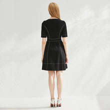 Load image into Gallery viewer, Nuria cotton A-line dress with detachable waist belt
