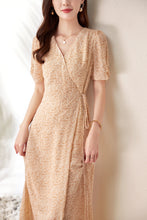 Load image into Gallery viewer, Brisa side knot printed georgette dress
