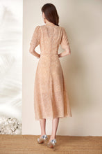 Load image into Gallery viewer, Brisa side knot printed georgette dress
