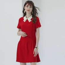 Load and play video in Gallery viewer, Cora ribbon contrast collar mini dress
