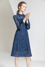 Load image into Gallery viewer, Esme lace overlay A-line dress
