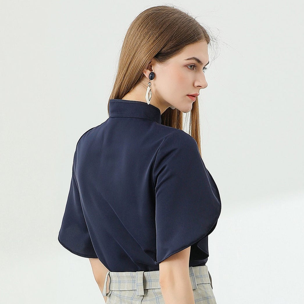 Willa puff sleeve keyhole blouse/shirt