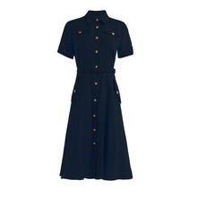Load image into Gallery viewer, Roisin linen cotton belt dress
